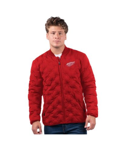 MSX by Michael Strahan Men's Red Detroit Red Wings Persistence Quilted Full-Zip Jacket