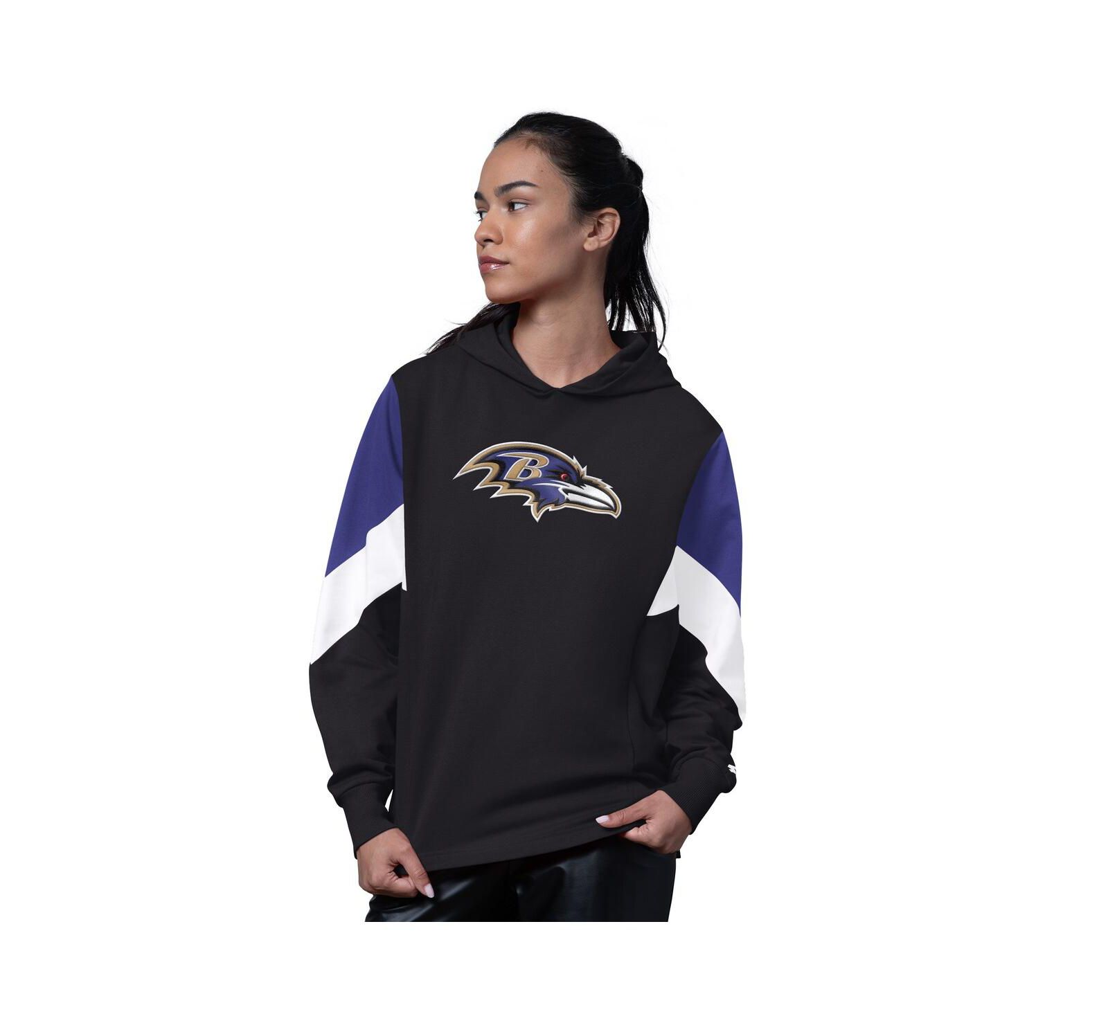 Женское худи Starter Black Baltimore Ravens Scrimmage