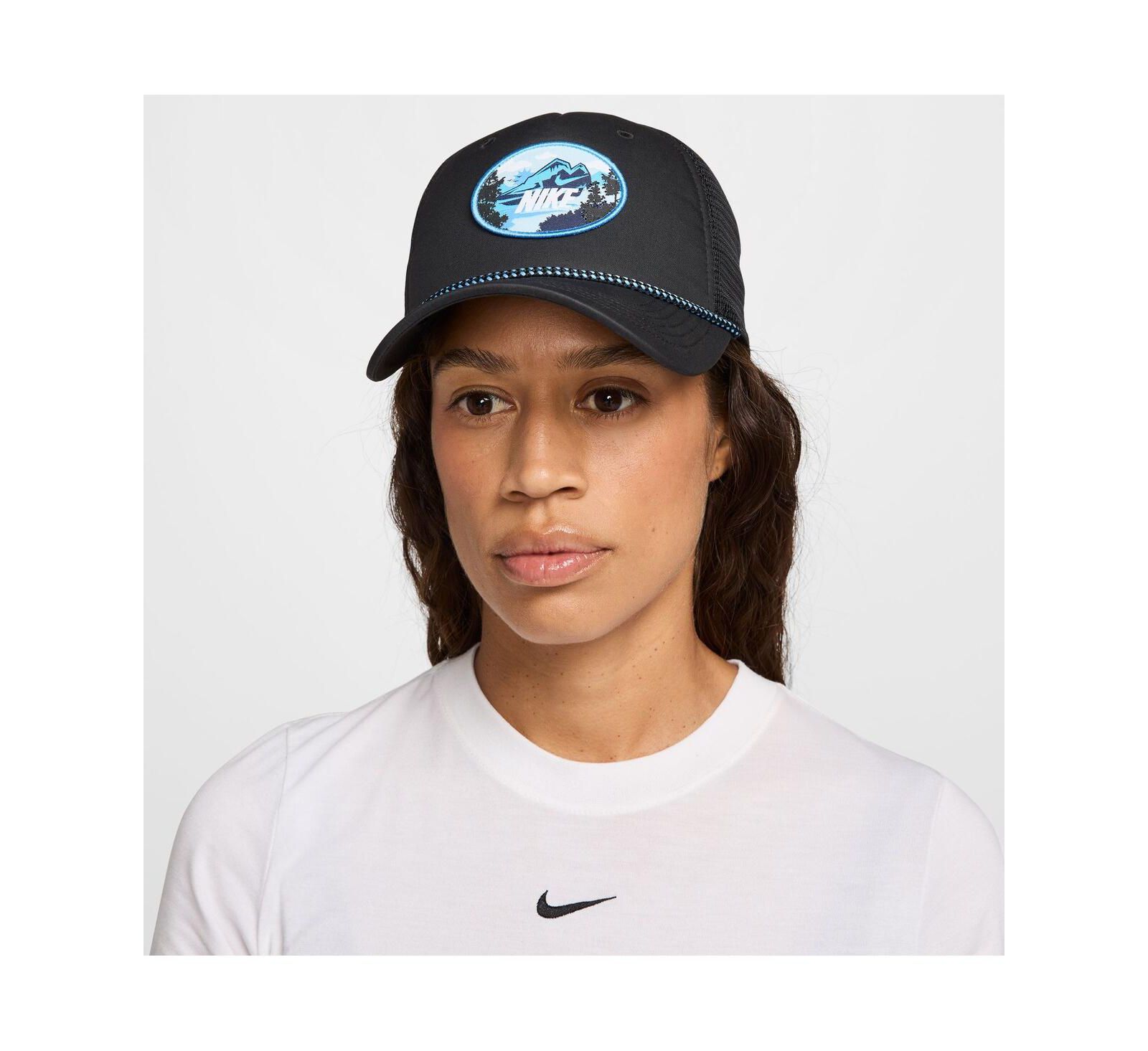 Nike Men's and Women's Black Rise Trucker Adjustable Hat