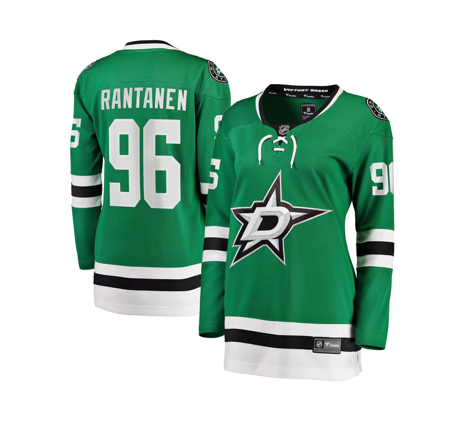 Fanatics Женская джерси Dallas Stars Mikko Rantanen Kelly Green
