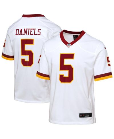 Nike Big Boys and Girls Jayden Daniels White Washington Commanders Game Super Bowl Era Jersey