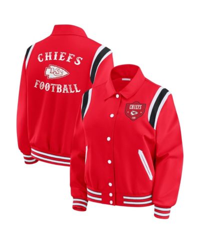 WEAR by Erin Andrews Женская легкая университетская куртка Full-Snap Kansas City Chiefs, красная