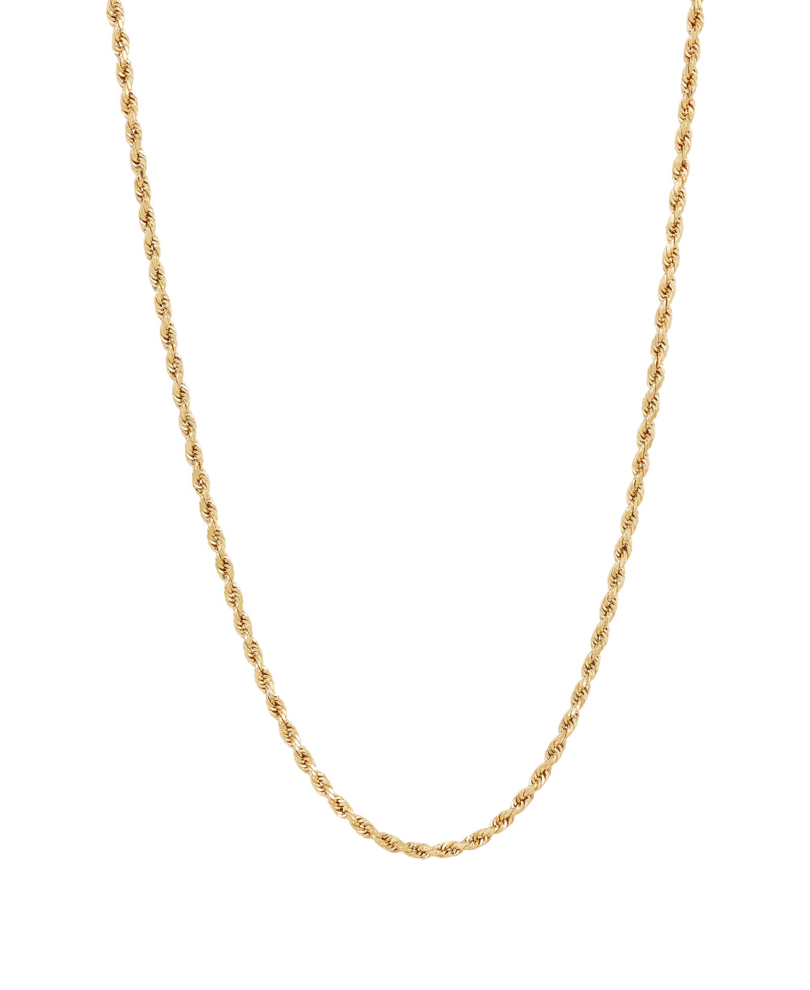 Macy's ожерелье в золотом цвете 14k Yellow Gold с цепью Glitter Rope