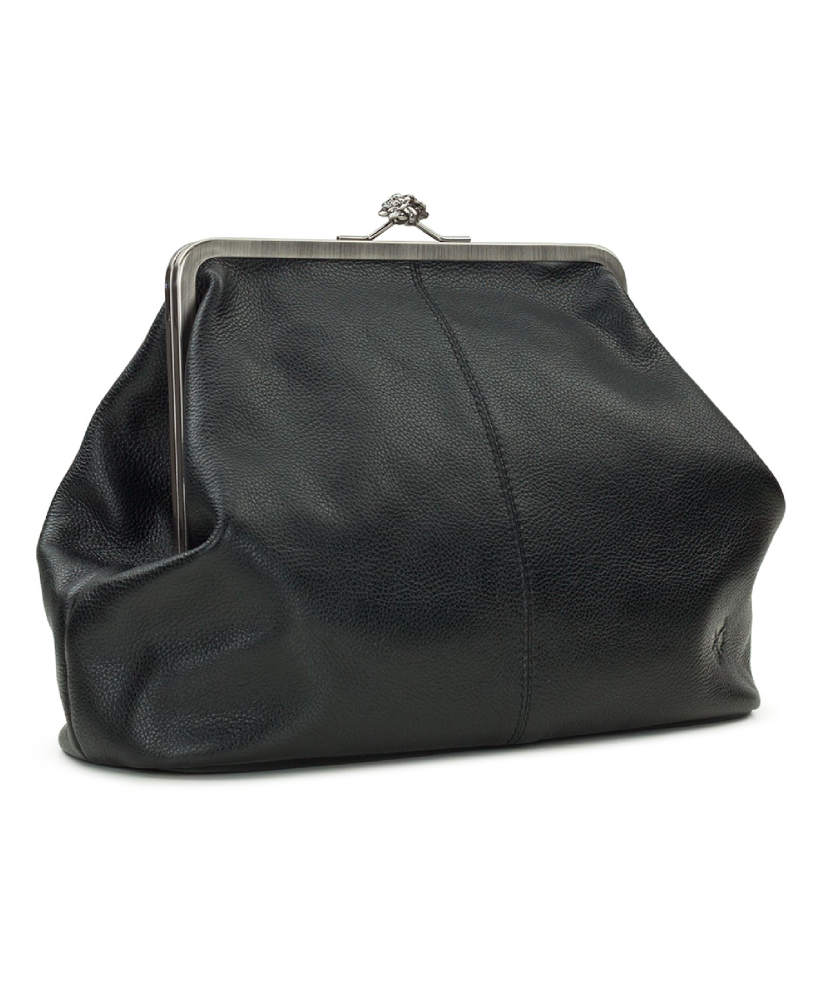 Patricia Nash Vivienne Large Leather Kiss-Lock Frame Crossbody Bag