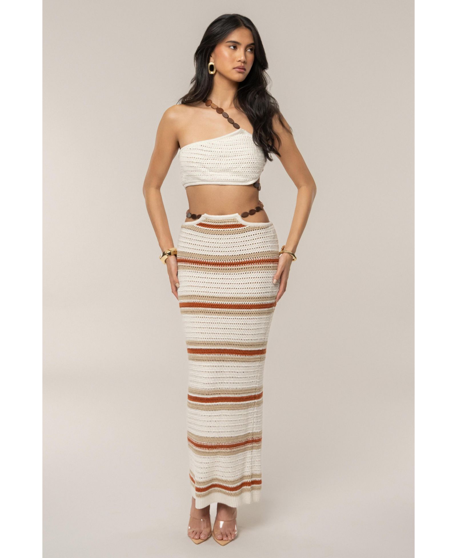 JLUXLABEL Women's Isla Crochet Skirt Set