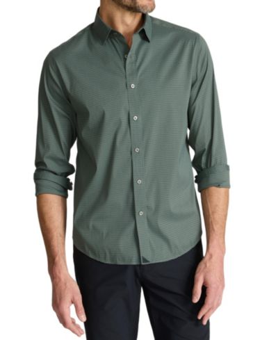 Мужская рубашка UNTUCKit Slim Fit Wrinkle-Free Cotton Tek Kleinwood Button Up