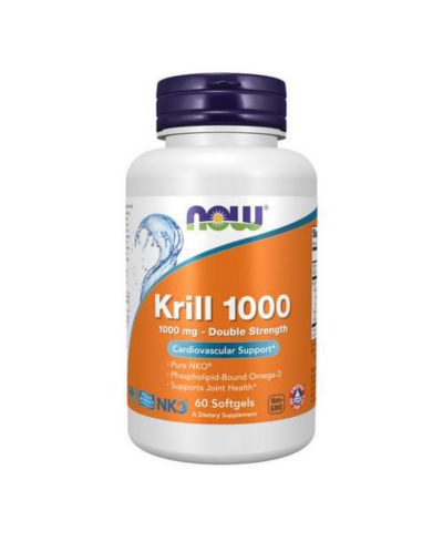 Масло криля NOW Foods Neptune, 1000 mg, 60 мягких капсул