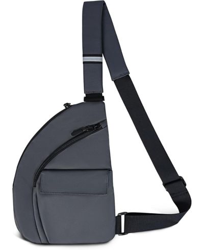 Anti Theft Travel Bag, Crossbody Bags Chest Sling Bag Purses for Women Men Black Right