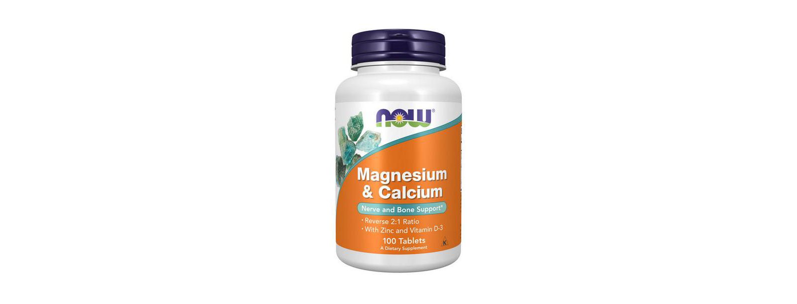 NOW Foods Magnesium & Calcium ,100 Tabs
