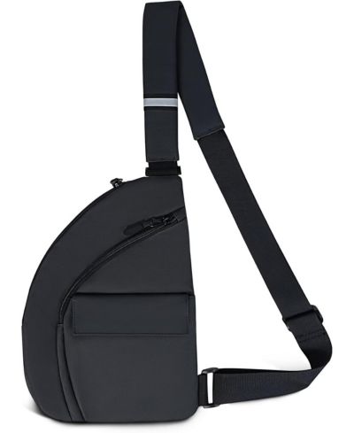 Anti Theft Travel Bag, Crossbody Bags Chest Sling Bag Purses for Women Men Black Right
