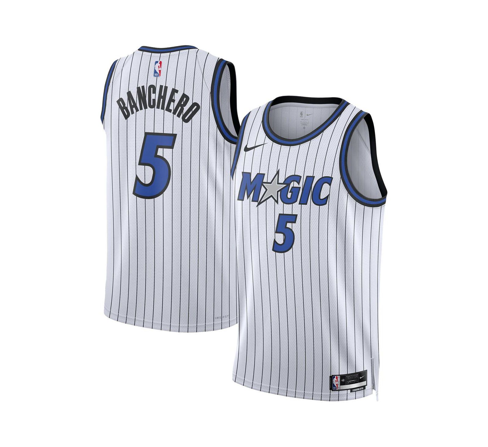 Мужская и женская джерси Nike Paolo Banchero White Orlando Magic Swingman Player Association Edition
