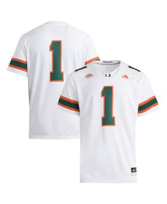 Adidas Мужская джерси Premier Miami Hurricanes, размер 1