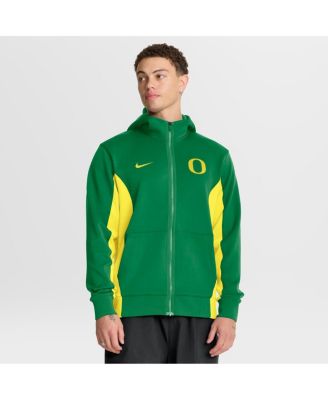 Nike Men's Green/Yellow Oregon Ducks Dri-FIT Game Full-Zip Hoodie Jacket