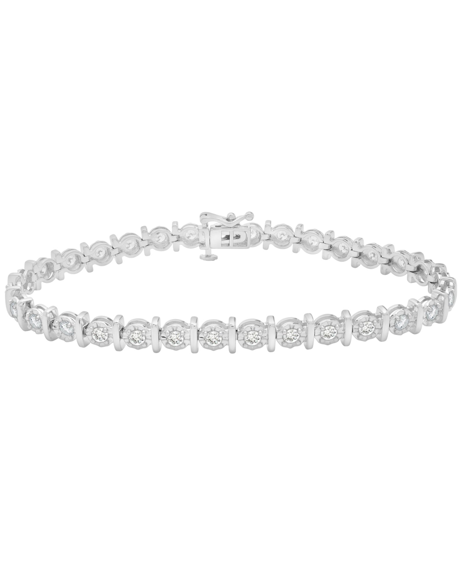 Macy's Diamond Tennis Bracelet (2 ct. t.w.) in Sterling Silver, Macy's Exclusive