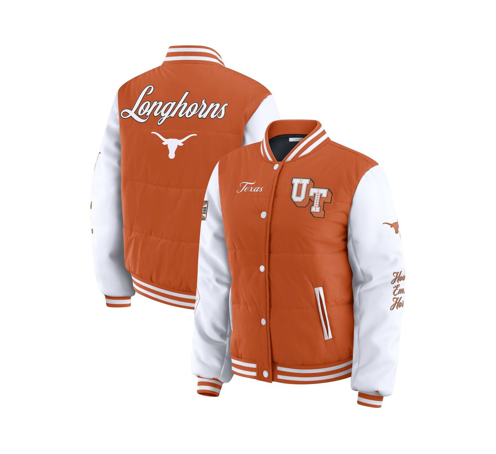 WEAR by Erin Andrews Женская куртка-пуфвер Texas Longhorns