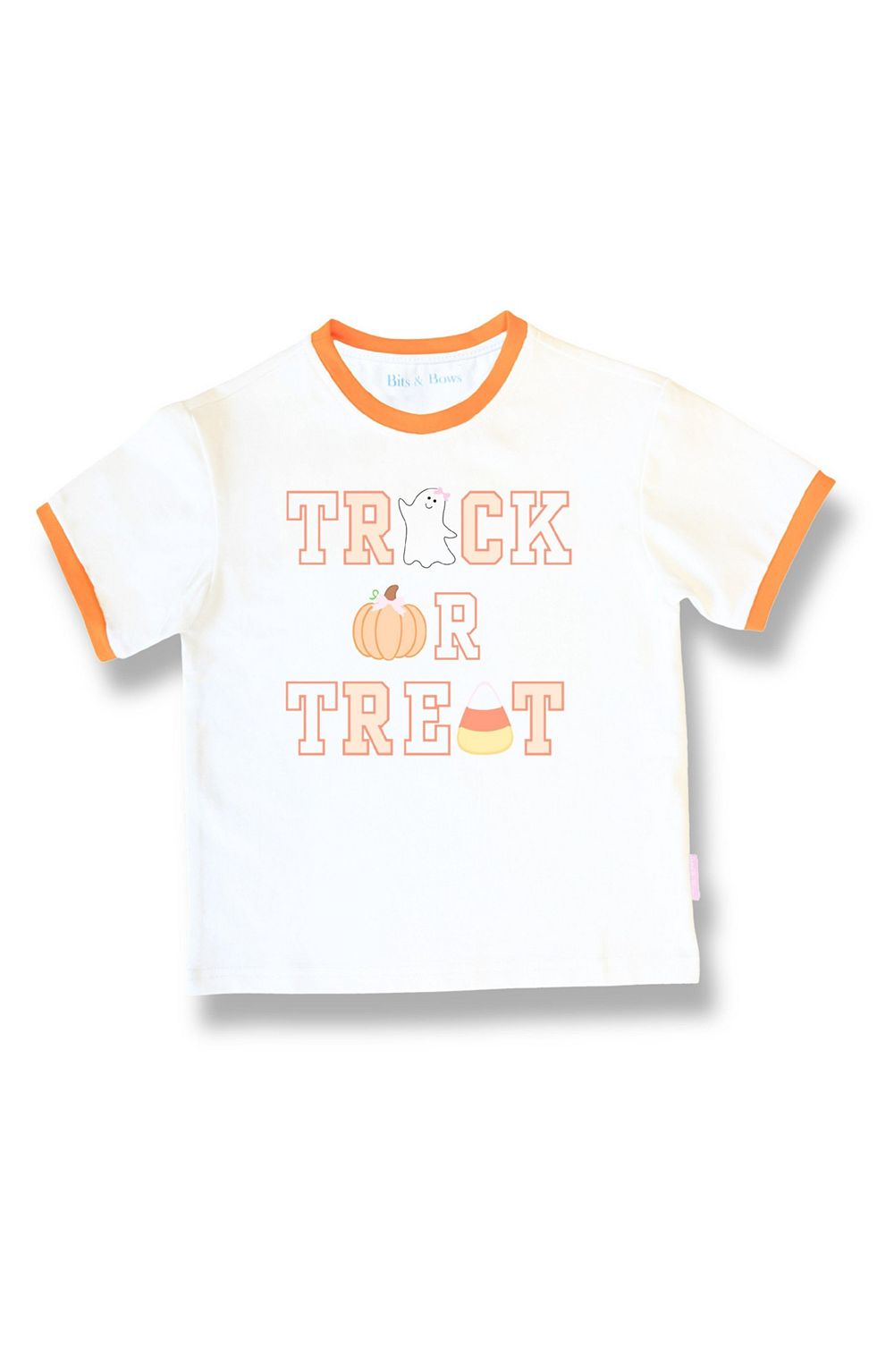 Bits & Bows Baby Girls 3M- 18M Trick-or-Trick Halloween Bow T-Shirt