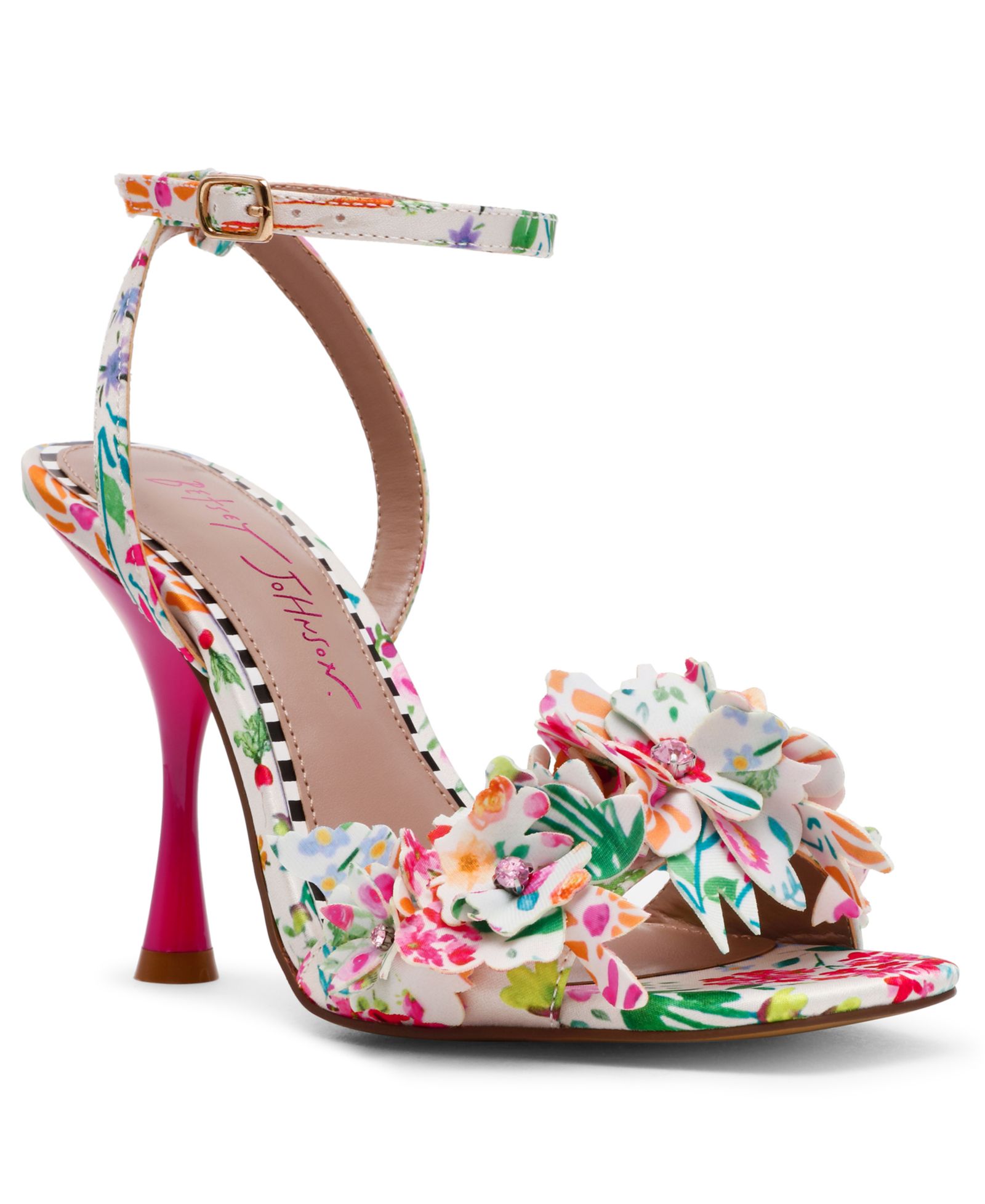 Betsey Johnson Women's Hilley Flower Dress Sandals