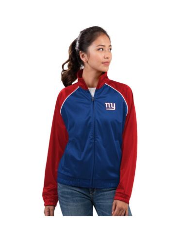 G-III 4Her by Carl Banks Women's Royal New York Giants Replay Full-Zip Track Jacket