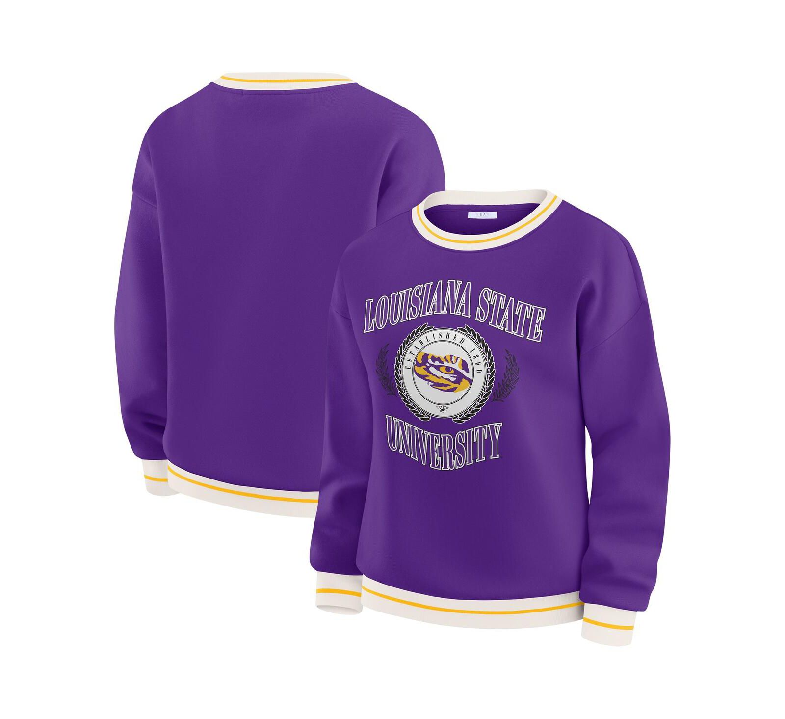 Женская толстовка WEAR by Erin Andrews LSU Tigers Seal, фиолетовая