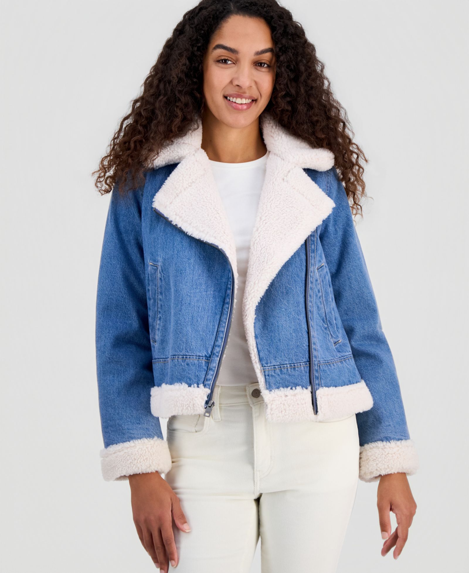 Женская джинсовая куртка Levi's Denim Laydown Collar Moto