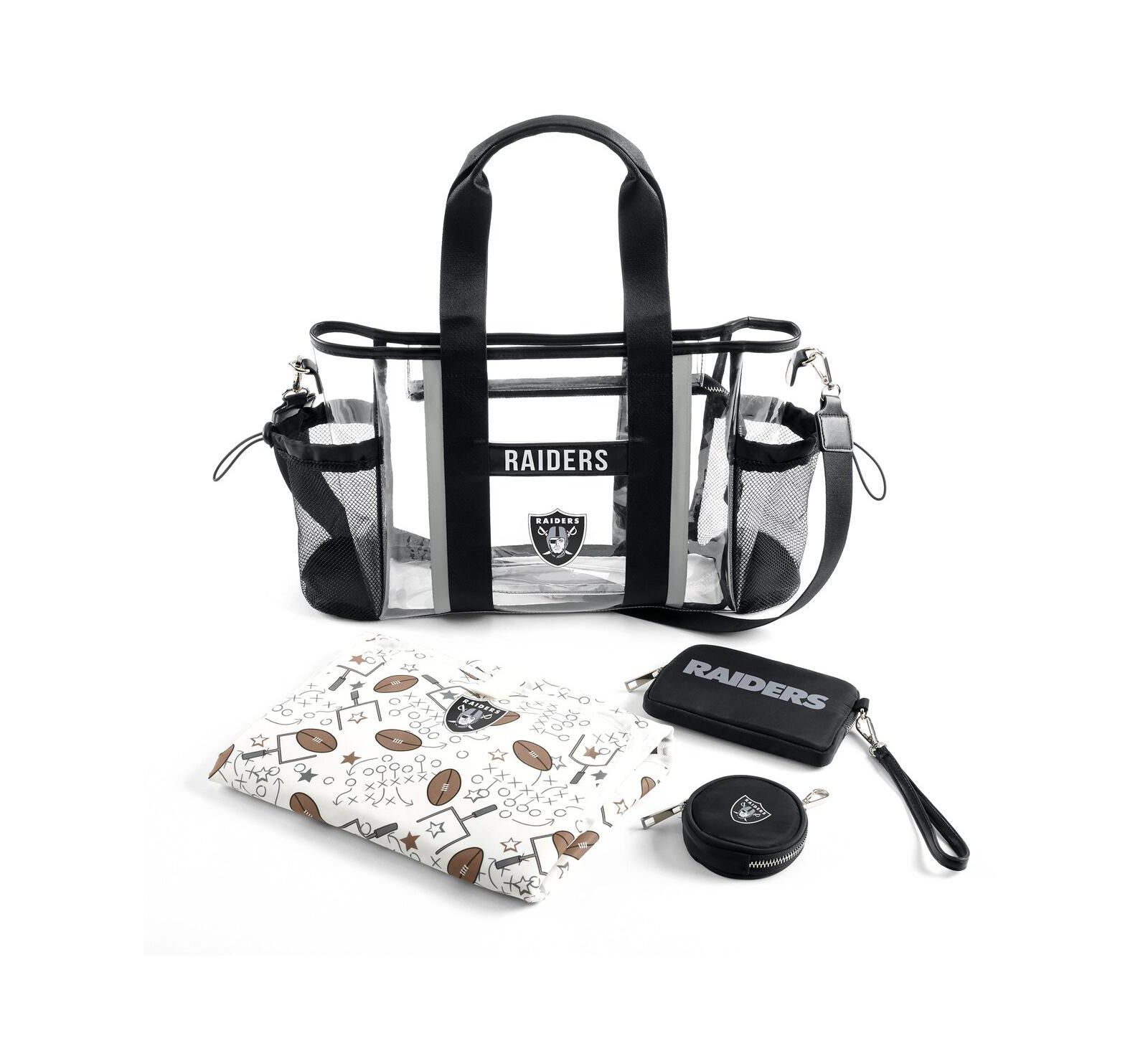 Прозрачная сумка WEAR by Erin Andrews Las Vegas Raiders для стадиона, детская