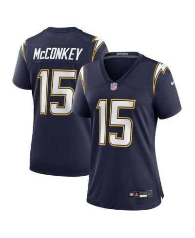 Джерси Nike Women's Ladd McConkey Navy Los Angeles Chargers Alternate Super Chargers Game