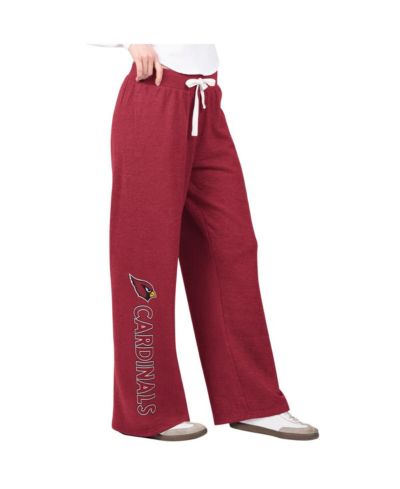 G-III 4Her by Carl Banks Women's Cardinal Arizona Cardinals Field Wide Leg Sweatpants