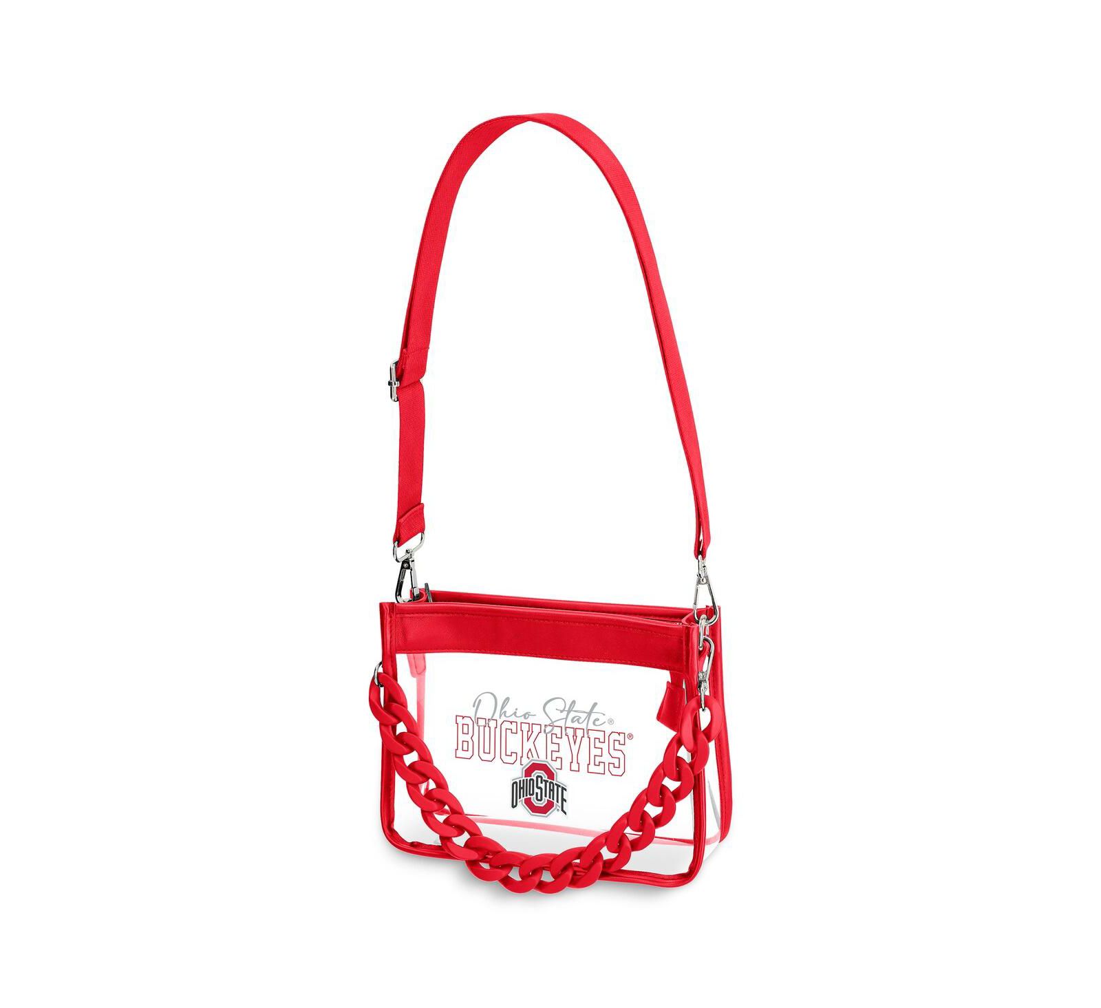 WEAR by Erin Andrews мини-сумка через плечо с цепью Plastic Chain Ohio State Buckeyes