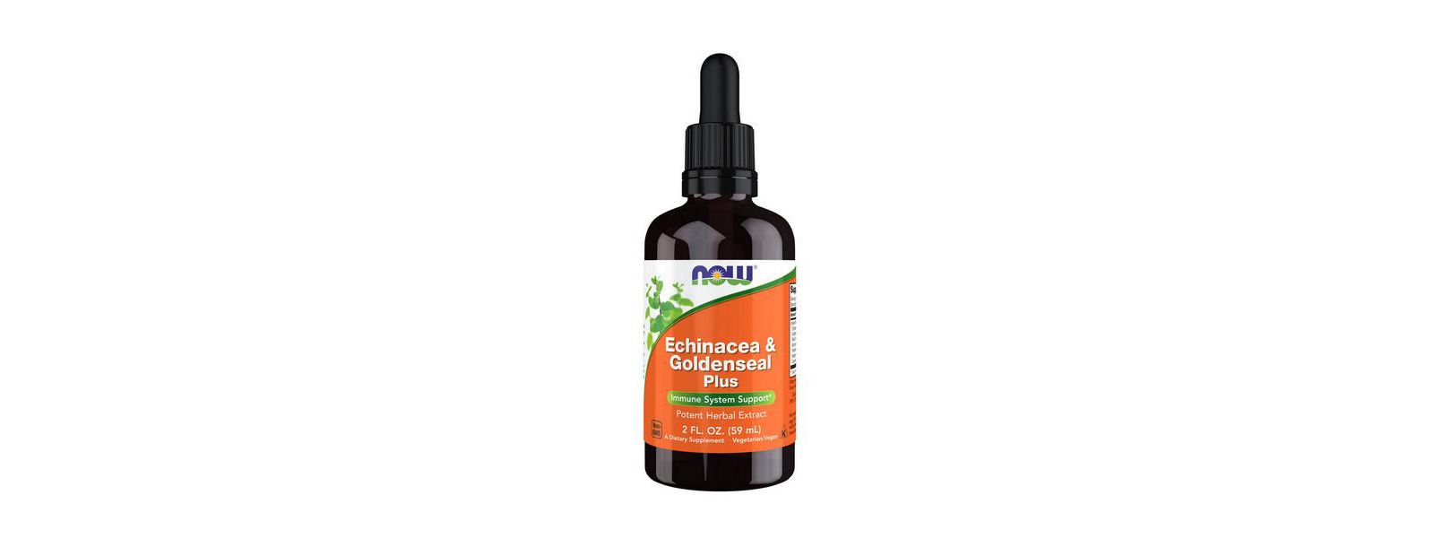 NOW Foods Echinacea & Goldenseal Plus, 2 OZ