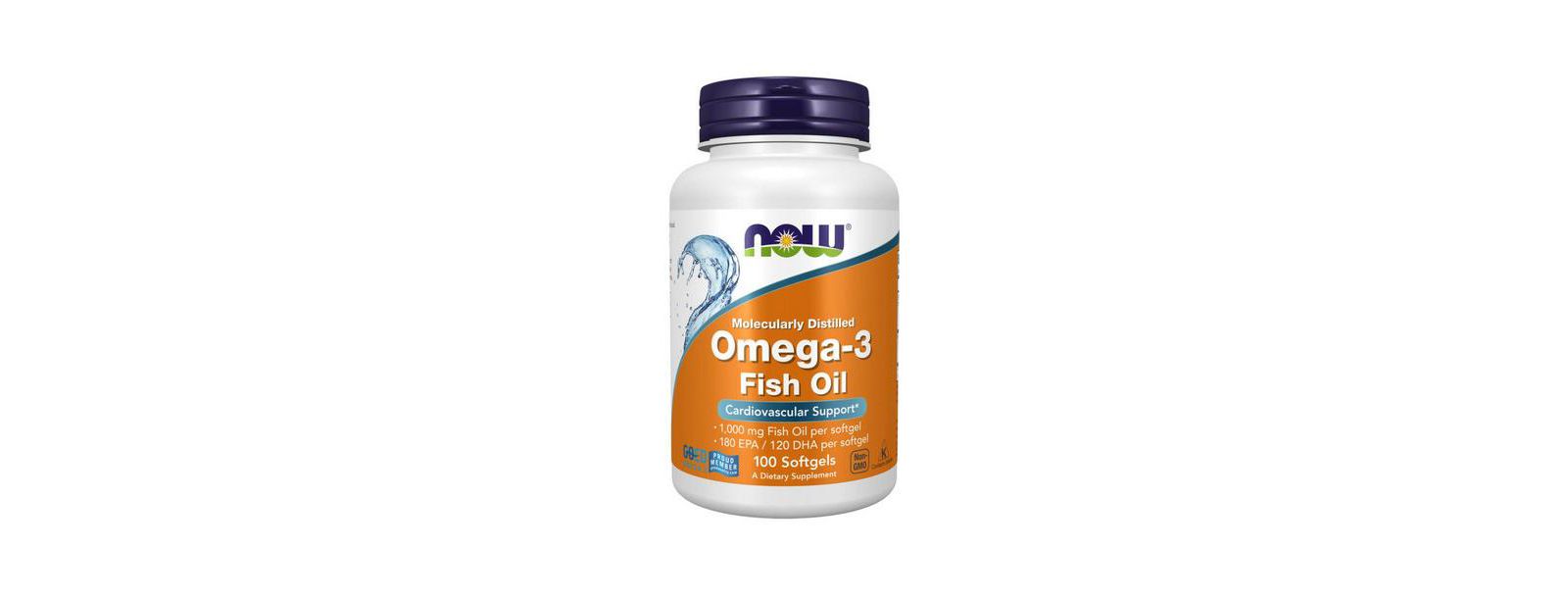 NOW Foods Omega-3, 1000 mg, 100 soft gels