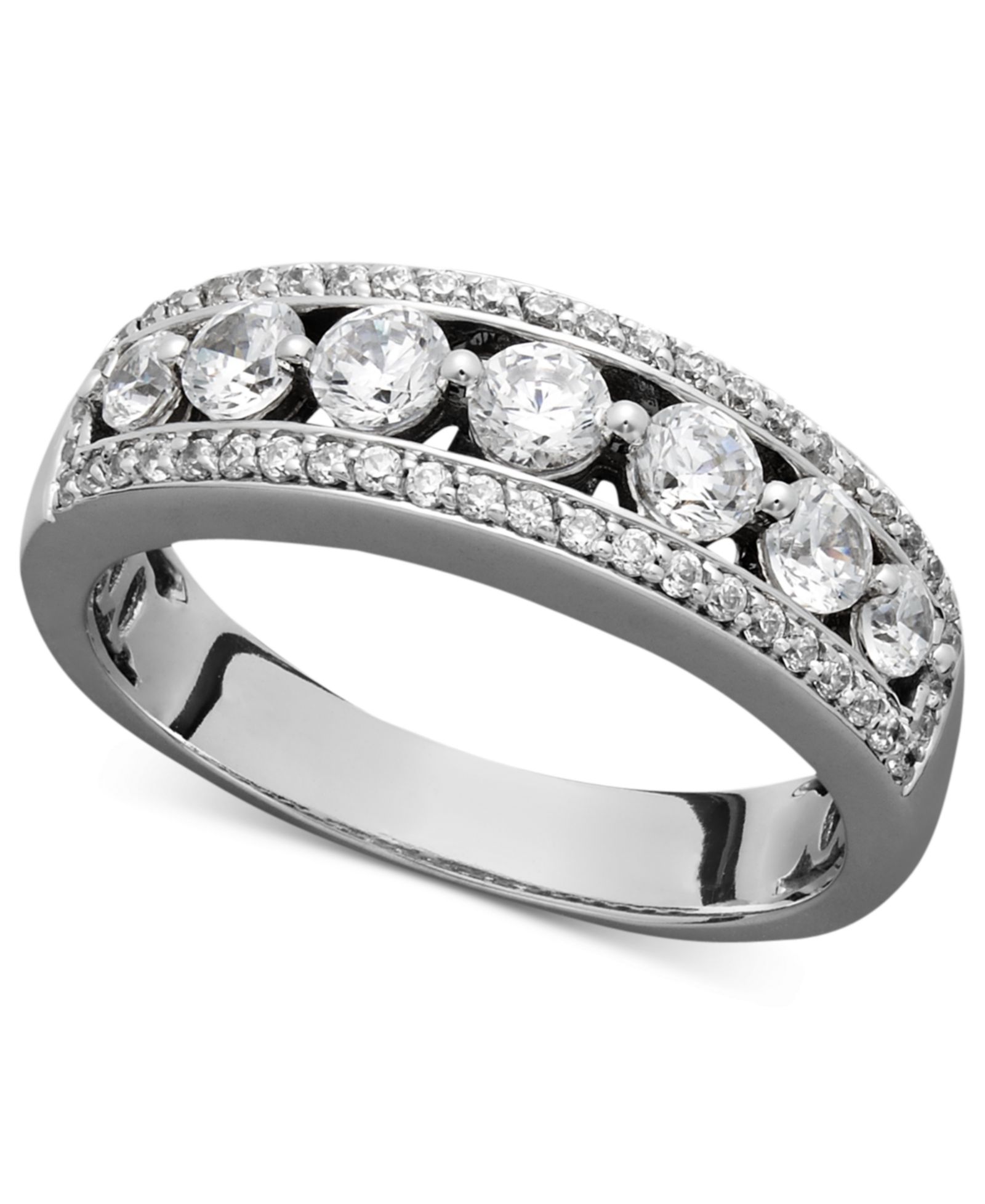Кольцо Macy's Diamond Band 14k White Gold