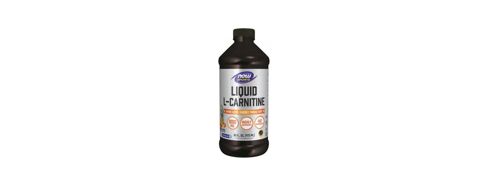 NOW Foods L-Carnitine, жидкий тропический пунш, 16 OZ