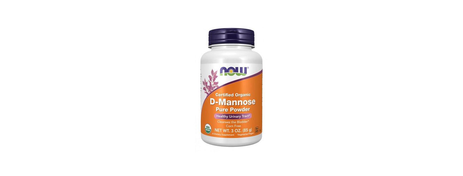 NOW Foods порошок D-Mannose, 1000 mg, 3 OZ