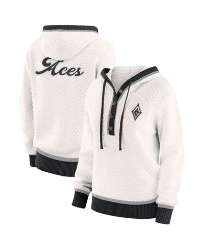 Женский худи WEAR by Erin Andrews Las Vegas Aces кремового цвета