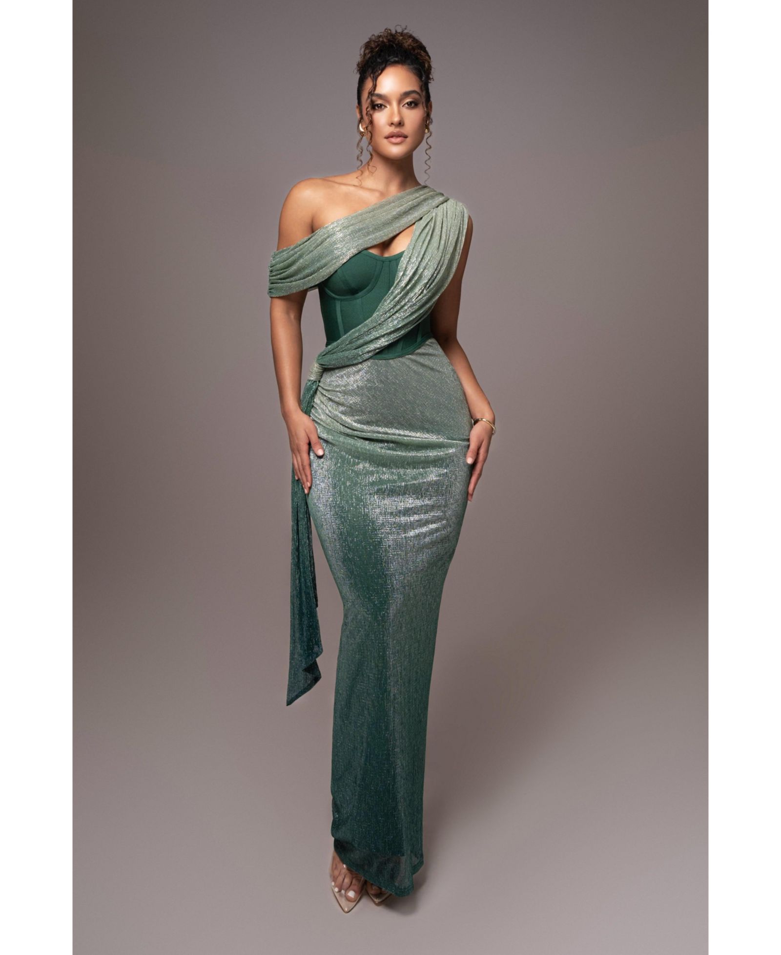 JLUXLABEL Women's Celestina Draped Maxi Dress