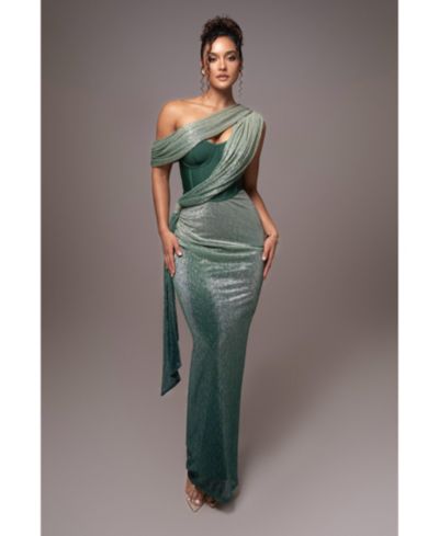 JLUXLABEL Women's Celestina Draped Maxi Dress