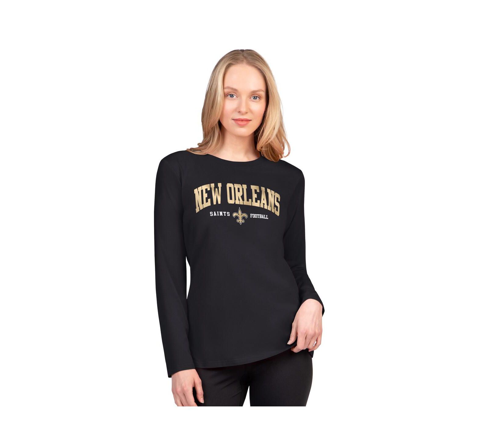 Женская футболка G-III 4Her by Carl Banks New Orleans Saints Best Play с длинным рукавом, черная