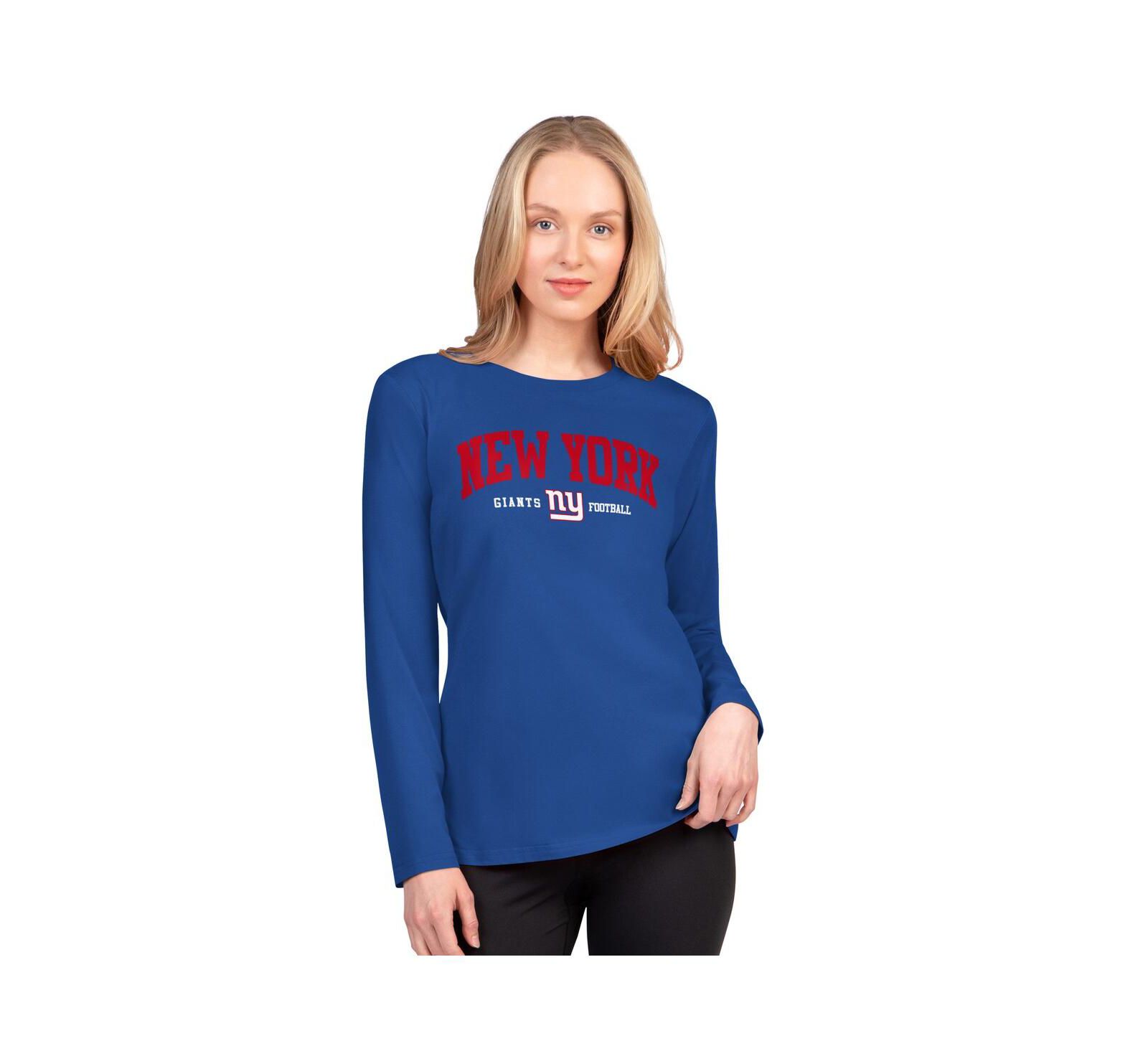 Женская футболка G-III 4Her by Carl Banks Royal New York Giants Best Play с длинным рукавом