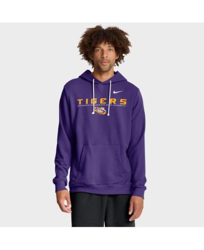 Nike Мужской Purple LSU Tigers 2025 Sideline Standard Issue Dri-FIT худи