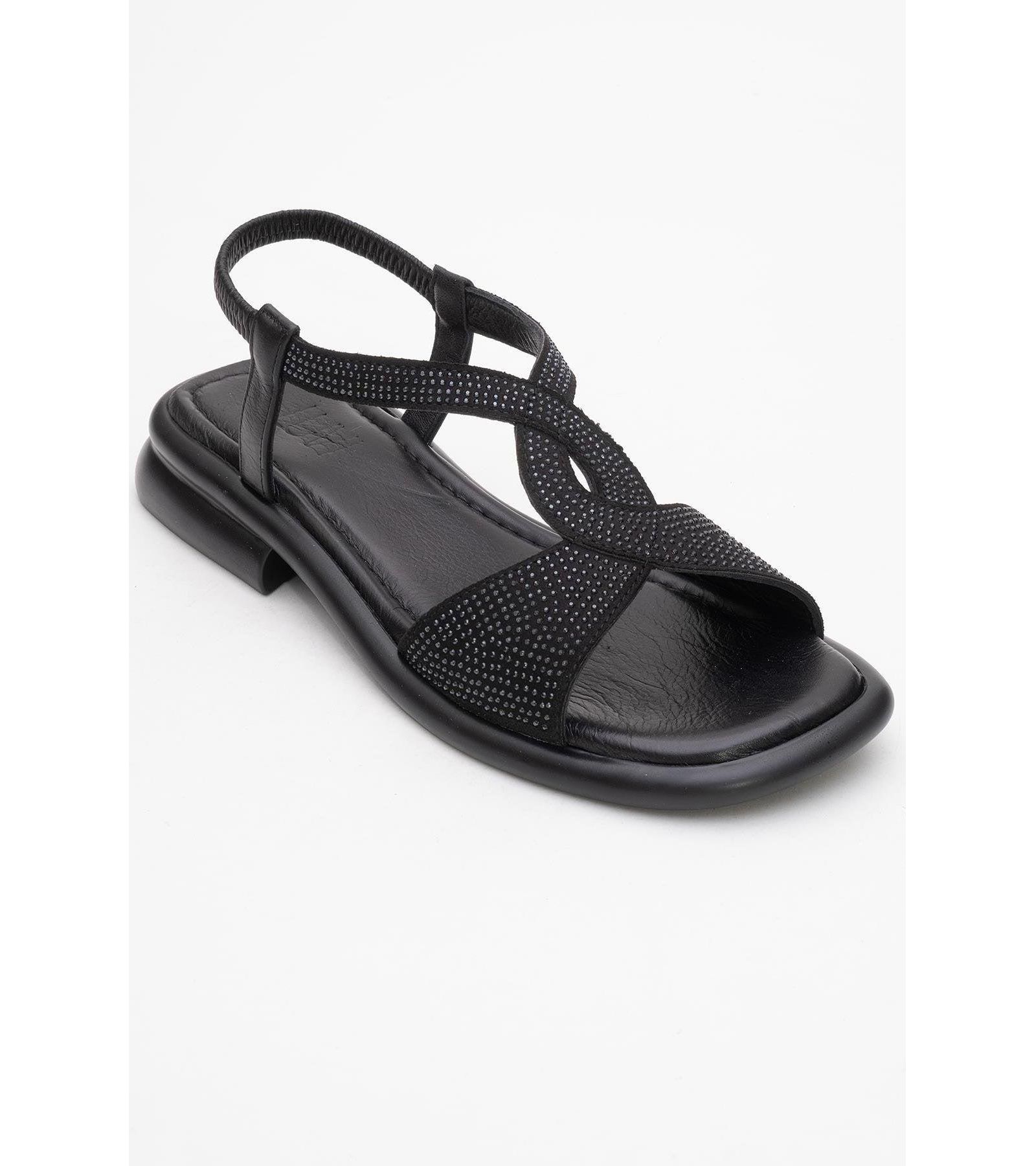 Forever & Always Shoes Sieglinde Embellished Leather Sandal (Women)
