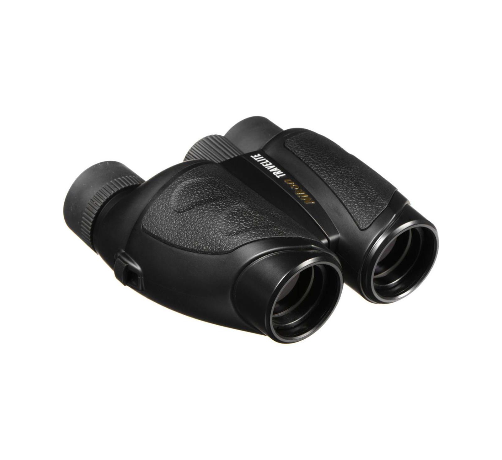 Бинокль Nikon 8x25 Travelite с призмами Порро, угол обзора 5.6 градуса, черный