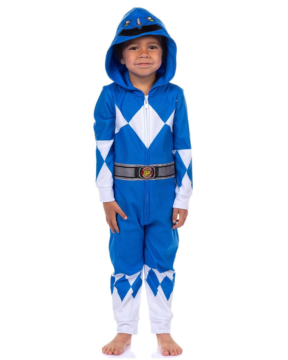 Power Rangers пижама One Piece Hooded Sleepwear для малышей (2T-5T)
