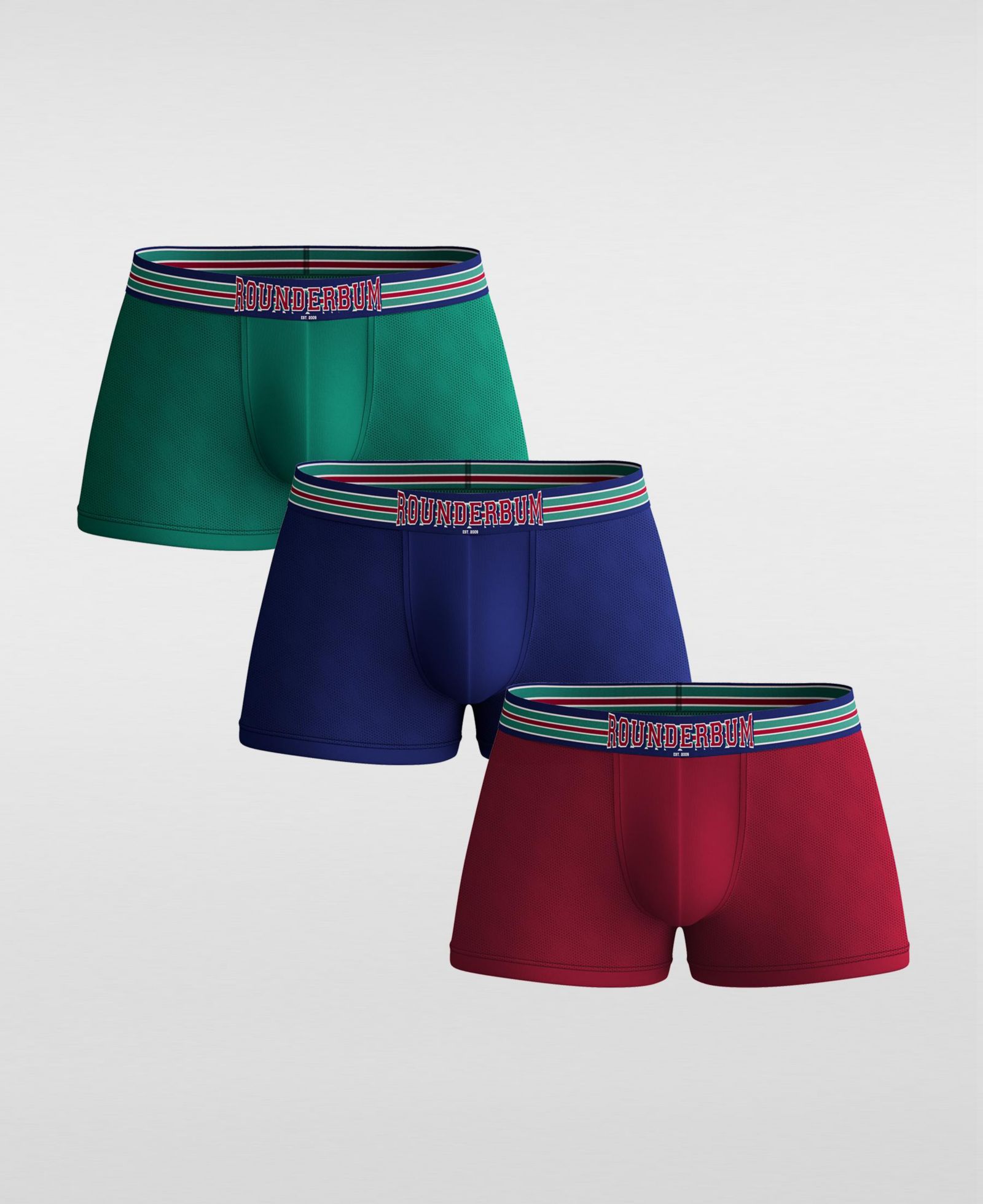 Rounderbum Мужской комплект трусов VARSITY Lift, 3 шт.