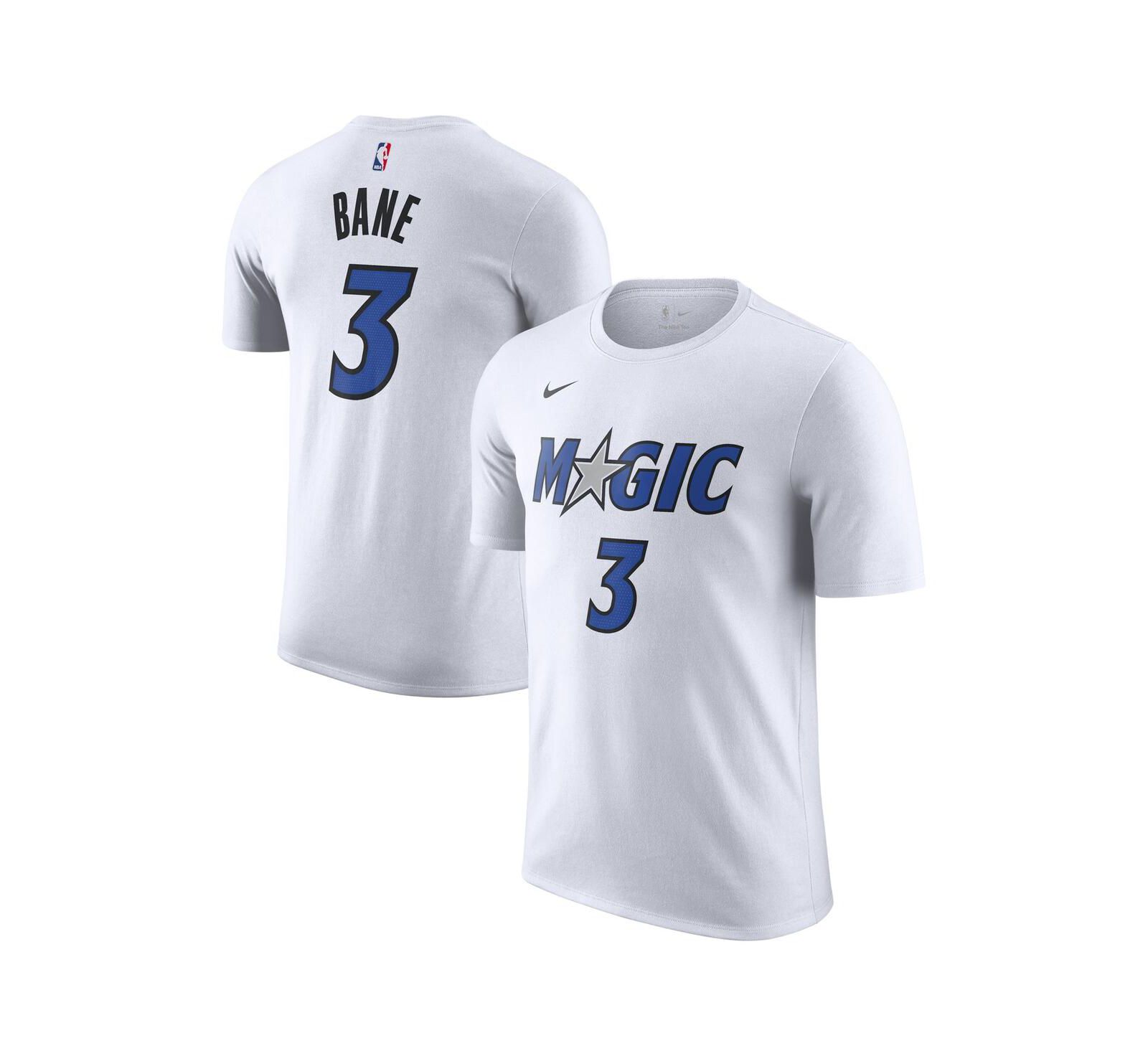 Nike Men's Desmond Bane White Orlando Magic Association Edition Name & Number T-Shirt