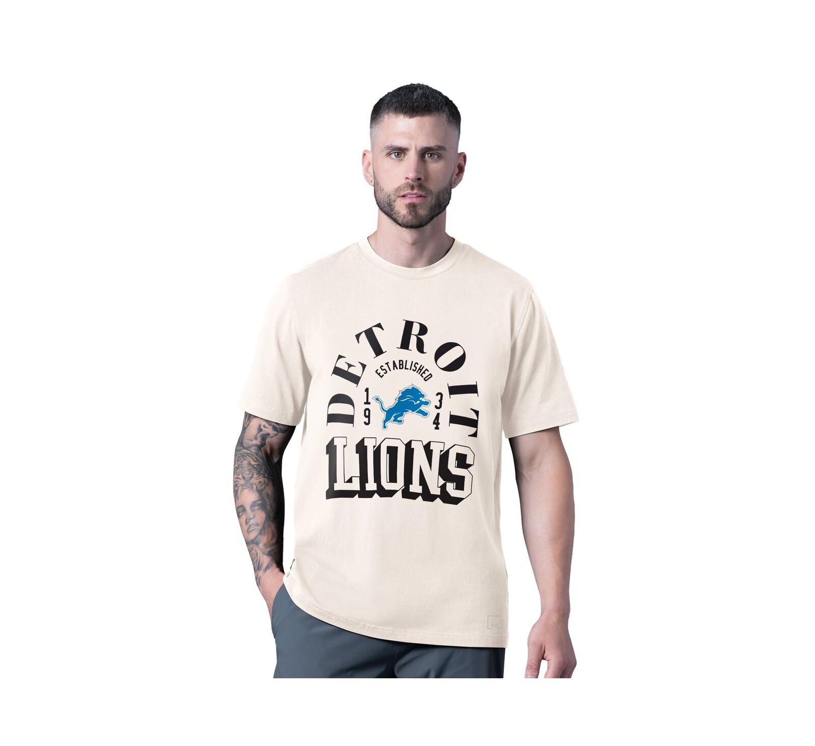 Мужская футболка MSX by Michael Strahan White Detroit Lions Whiteout