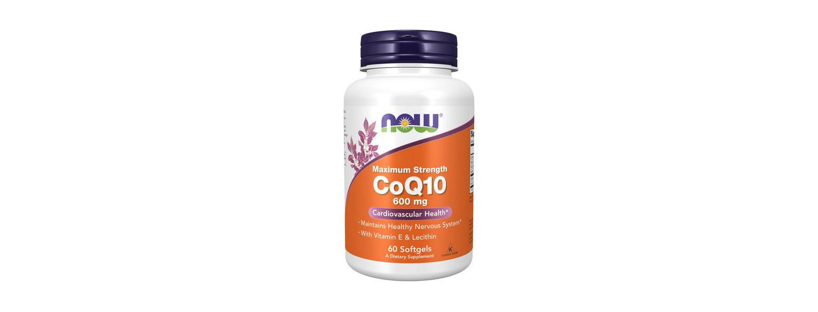 NOW Foods CoQ10, 600 мг, 60 софтгелей
