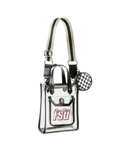 WEAR by Erin Andrews Florida State Seminoles Clear Stadium Crossbody Purse with Coin Pouch