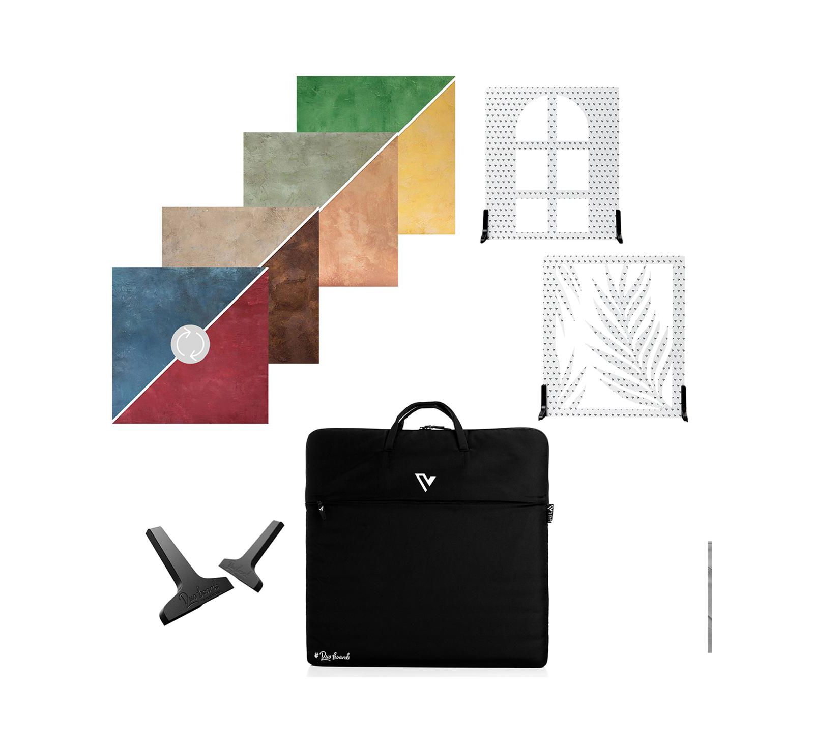 V-flat World Textured Kit Double-Sided Photography Backdrop Set