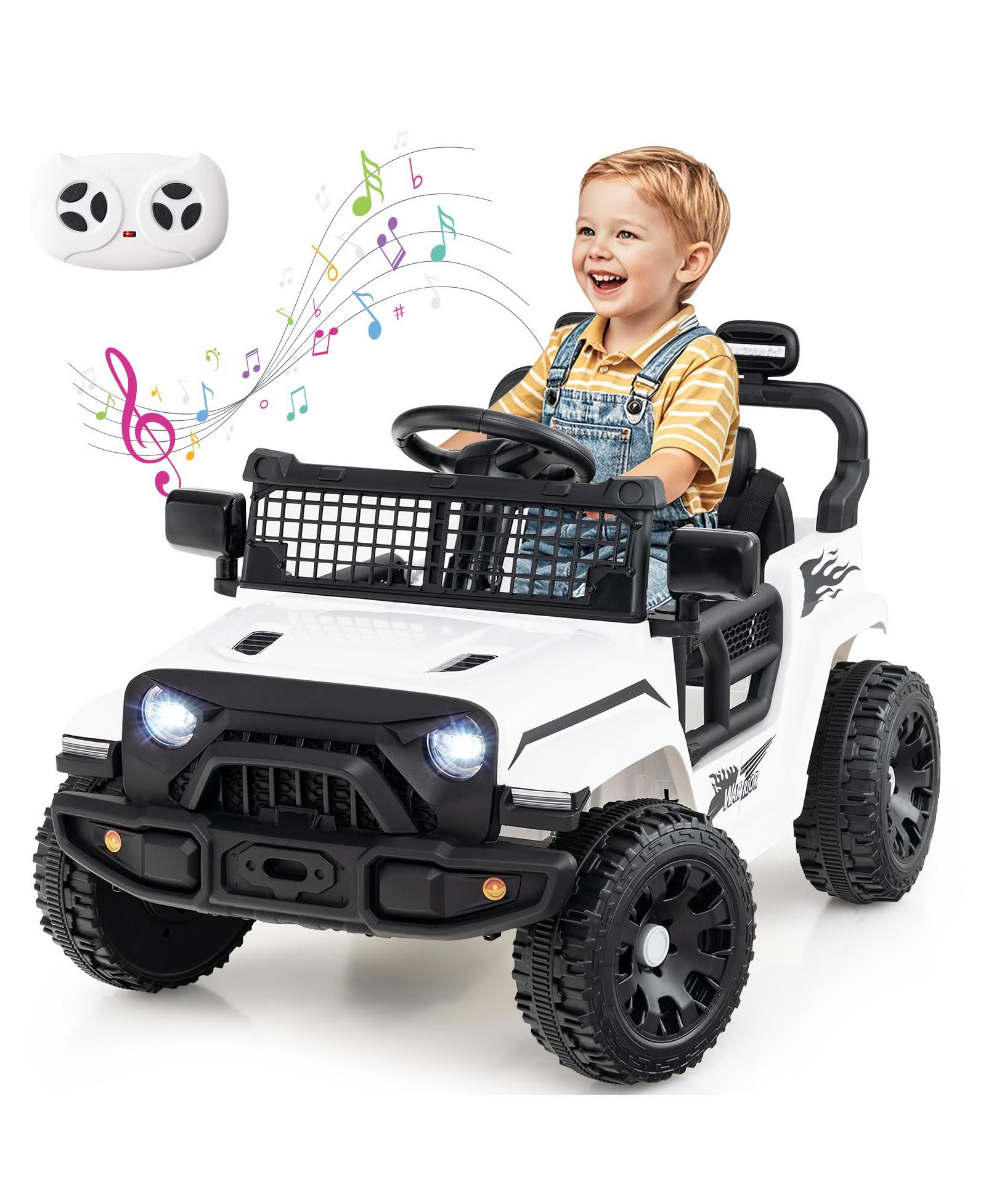 Gymax GYM18430 12V Battery-Powered Remote-Control Electric Ride-On Truck, 66 lbs, Ages 3+