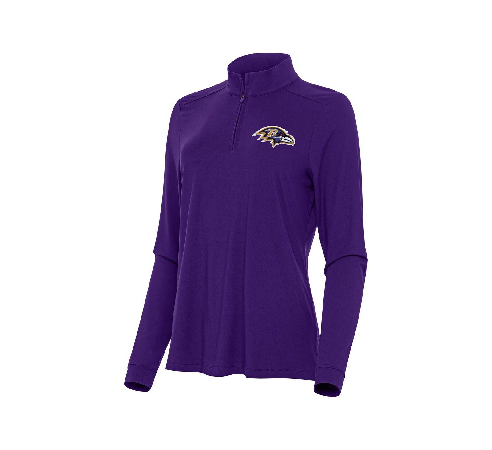 Женская толстовка Antigua Baltimore Ravens Intent, фиолетовая, на молнии